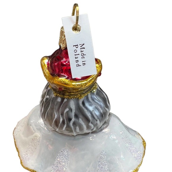 Glassware Art Studio Blown Glass Ornament Wise Man Hand painted Poland NIB - Picture 6 of 10